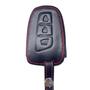Imagem de Capa Couro protege chave presencial 3 botões Hyundai ix35 Tucson Azera Hb20 Elantra Sonata Fé sonata
