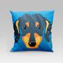 Imagem de Capa de Almofada Estampada Pet Dog em Veludo Suede 45cm x 45cm - Decoração Raças Cachorros