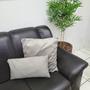 Imagem de Capa de Almofada Glamour em Suede Premium Macio 50x50cm Luxo Decorativa Avelã