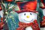 Imagem de Capa de Almofada Natal - Boneco de Neve Vermelho