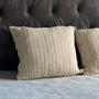 Imagem de Capa De Almofada Tricot Com Zíper Sofa Poltrona Trico 45x45 Premium  Costura Mágica