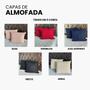 Imagem de Capa De Almofada Tricot Com Zíper Sofa Poltrona Trico 45x45 Premium  Costura Mágica