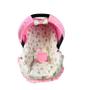 Imagem de Capa de bebê conforto e capa carrinho - urso rosa