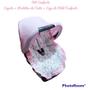 Imagem de Capa de Bebê Conforto Universal + Protetores de Cinto + Capota Solar - Tecido Algodão Várias Estampas