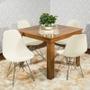 Imagem de Capa de Cadeira Eiffel Eames Sala Quarto Creme 4 Lugares