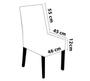 Imagem de Capa de Cadeira Malha Suplex - Cor Abstrato - Kit 10 Capas