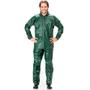 Imagem de Capa de Chuva em PVC Pantaneiro Modelo Pescador com Capuz Cor Verde Militar