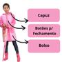 Imagem de Capa De Chuva Infantil Reforçada Com Capuz Impermeável Menino ou Menina