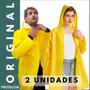 Imagem de Capa De Chuva PVC Capuz Reforçada Impermeável Unisex Feminina e Masculina Reutilizável