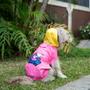 Imagem de Capa de Chuva Snoopy Rainbow Rosa para cachorro Tamanho:P