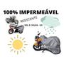 Imagem de Capa de cobrir motocicleta FORRADA 100% impermeável para cobrir moto contra Sol Chuva Uv