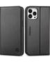 Imagem de Capa de Couro Genuíno SHIELDON para iPhone 13 Pro Max 5G - Preta
