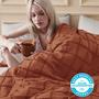 Imagem de Capa de Edredom Bedsure Boho King Size Terracota - com 2 Fronhas