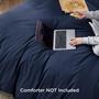 Imagem de Capa de edredom Bedsure King Size Soft Double Brushed azul marinho