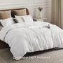 Imagem de Capa de Edredom Bedsure Queen Size - Branca com 2 Fronhas