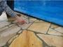 Imagem de Capa de Piscina LONA FORTE 5,5x3,5 com Corda, Pinos e Ilhos