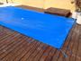 Imagem de Capa de Piscina LONA FORTE 5,5x3,5 com Corda, Pinos e Ilhos