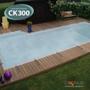 Imagem de Capa de Piscina Transparente CK300 8.5x4.5 Metros com Ilhós a cada Metro + Kit para Instalação