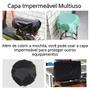 Imagem de Capa De Proteção E Transporte Para Mochila Preto Impermeável