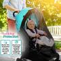 Imagem de Capa de Proteção Solar para Carrinho de Bebê com Mosquiteiro - Proteção UV