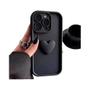 Imagem de Capa de Silicone 3D com Coração - Case fofinha e protetora para iPhone