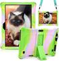 Imagem de Capa de Silicone para Tablets 10" - Dragon Touch K10, ZONKO, Hoozo, Winsing, Lectrus - com Suporte e Canet