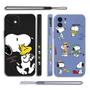 Imagem de Capa de Silicone Snoopy para iPhone 15/14/13/12/11 - Design de Desenho Animado