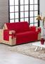 Imagem de Capa de sofá avulsa 2 lugares com laço vermelho