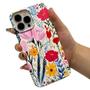 Imagem de Capa de telefone AndJihu para iPhone 15 Pro Max White Vintage Flower