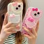 Imagem de Capa de Telefone Hello Kitty com Suporte para iPhone 16/15/14/13/12 - Estilo Y2K