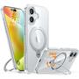 Imagem de Capa de telefone TORRAS 360 Spin Stand para iPhone 16 Plus Clear