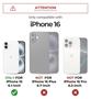 Imagem de Capa Dexnor para iPhone 16 com Capa de Câmera Deslizante Preta