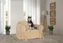 Imagem de Capa e Protetor de Sofá Exclusivo 1 Lugar em Acquablock Impermeável Bege  Pet Criança Cachorro Gato Anti Unha