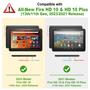 Imagem de Capa Fintie Folio para Tablet Amazon Fire HD 10 (11ª Geração, 2021) - Preta - com Função Hibernar/Despertar