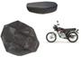 Imagem de Capa Forro De Banco Preta Honda Cg 125 1977 1978 1979 1980 1981 1982  Bolinha