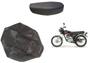 Imagem de Capa Forro De Banco Preta Honda Cg 125 1977 1978 1979 1980 1981 1982  Bolinha