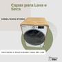 Imagem de Capa lava e seca midea 10.1kg storm transparente flex