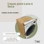 Imagem de Capa lava e seca midea 10.1kg storm transparente flex