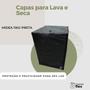 Imagem de Capa lava e seca midea 11kg preta impermeável flex