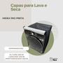Imagem de Capa lava e seca midea 11kg preta impermeável flex