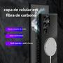 Capa Magnética de Fibra de Carbono para Samsung Galaxy S24/S23/S22/S21 Ultra - Anti-Choque Imagem de Capa Magnética de Fibra de Carbono para Samsung Galaxy S24/S23/S22/S21 Ultra - Anti-Choque