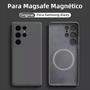 Imagem de Capa Magnética de Silicone para Samsung Galaxy S25/S24/S23/S22/S21 - Ultra/Plus - Compatível com Carga Sem Fio