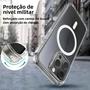 Imagem de Capa Magnética Transparente com Carregador Sem Fio para iPhone 15/14/13/12/11 - Luxo