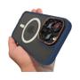 Imagem de Capa MagSafe Transparente Fosca para iPhone 15/14/13/12 - Carregamento Sem Fio
