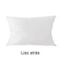 Imagem de Capa para Almofada Drapeada Line em Veludo Retangular 60x40 Branco