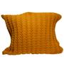 Imagem de Capa para almofada em tricot 48 x 48cm trançada Caramelo