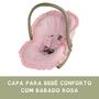 Imagem de Capa Para Bebê Conforto Com Babado 100% Algodão Macia Menina Menino Bebê