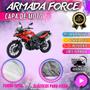 Imagem de Capa para Cobrir Moto BMW F700gs 100% Forrada Forro Total Armada Force 100% Impermeável Forro Total Protege Sol Chuva Poeira Lona Proteção Automotiva