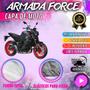 Imagem de Capa para Cobrir Moto YAMAHA MT-09 100% Forrada Forro Total Armada Force 100% Impermeável Forro Total Protege Sol Chuva Lona Proteção Automotiva