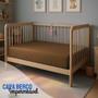 Imagem de Capa Para Colchão Berço Mini Cama Impermeável Com Zíper Marrom